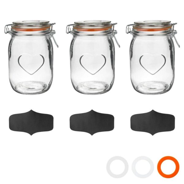 3x Heart Glass Stora daa5a6819517416cd07940ff102f2f60