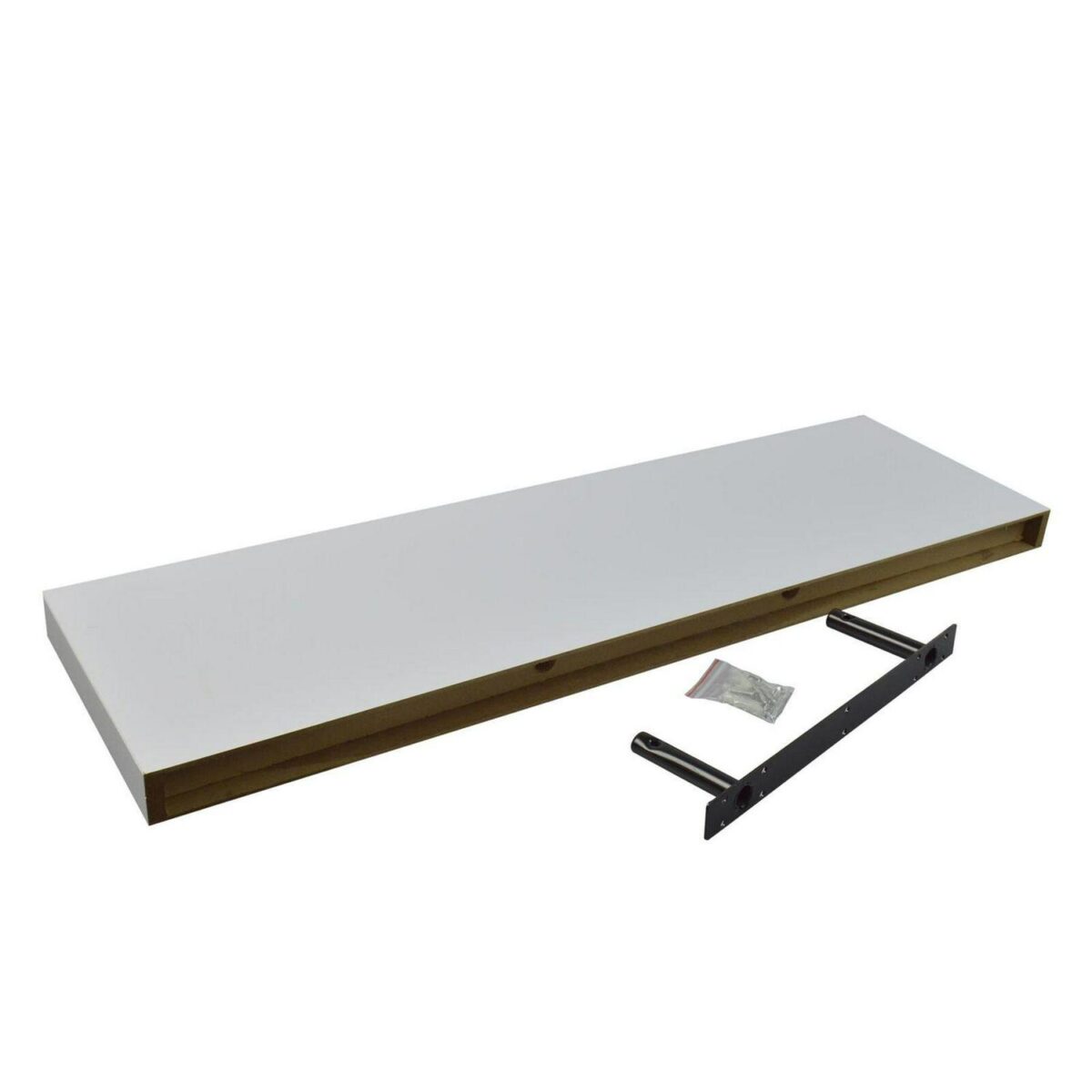 3x Modern Floating Shelves Wall Mounted Living Room Bedroom Storage 80cm White - Image 4