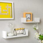 3x Modern U Shaped Shelves Floating Wall Mounted Bookshelf Storage 42cm White - Image 7