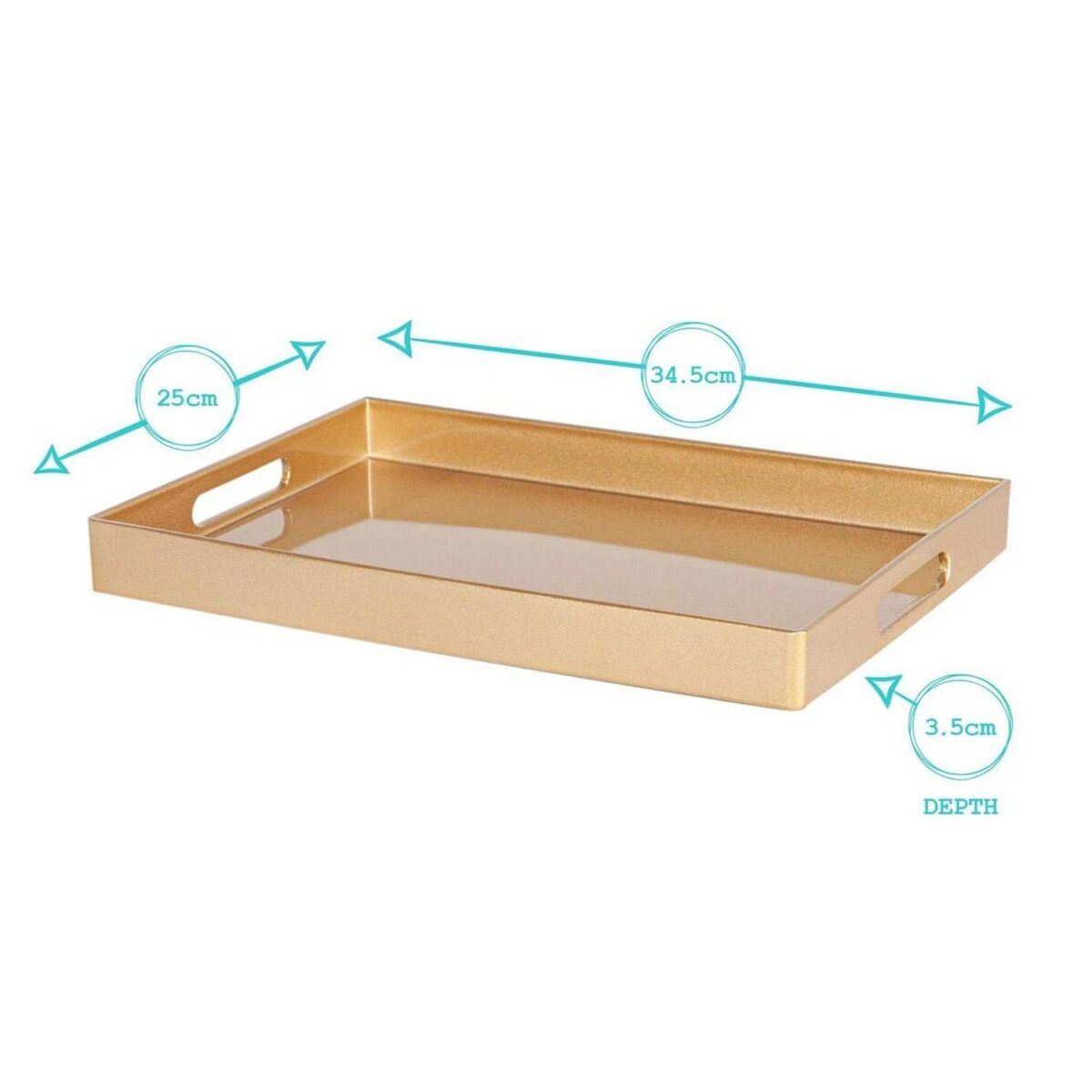3x Rectangle Serving Trays Wedding Party Food Drinks Service 34.5 x 25cm White - Image 3