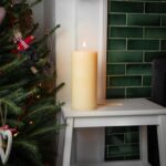 3x Round Vanilla Pillar Candles Large Scented Single Wick 140 Hours Cream - Image 4