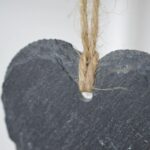 3x Slate Heart Hanging Tags Rustic Kitchen Preserving Jar Decoration Labels - Image 7