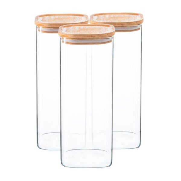 3x Square Glass Stor 01381f4c9e8a9b86726bf0588eb7f4fa