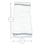 3x Turkish Cotton Children's Towels Lightweight Peshtemal 100 x 60cm 3 Colours - Image 3