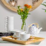 48 Piece Classic White Stacking Teacup and Saucer Set Tea Coffee Mugs 200ml - Image 6