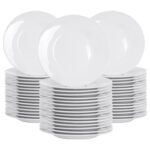 48x Classic White Side Plates 15.5cm Porcelain Bread Snack Dessert Dishes