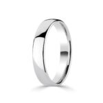 4.0mm Classic Court Wedding Ring, Platinum - Image 5