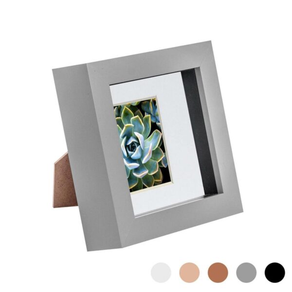 4 x 4 3D Box Frame Photo Picture Deep Display Shadow with 2 x 2 Mount