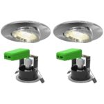 4lite WiZ Connected LED IP20 Fire Rated Adjustable Downlight, Pack of 2, available in 3 Colours - Image 2