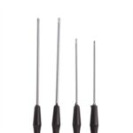 4pc Black Carbon Steel Precision Screwdriver Set Slotted Crosspoint Multi Kit - Image 2