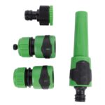 4pc Green 1/2 - 5/8 Hose Connector Set Garden Water Pipe Adaptor Fitting