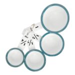 4pc Green White Enamel Measuring Cups Set Kitchen Baking Flour Cooking Spoons - Image 4