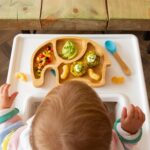 4pc Tiny Dining Black Elephant Bamboo Baby Feeding Set Kids Plate Bowl Spoon Cup - Image 5