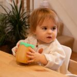 4pc Tiny Dining Green Square Bamboo Baby Feeding Set Kids Plate Bowl Spoon Cup - Image 7