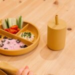 4pc Tiny Dining Ochre Silicone Baby Feeding Set Suction Plate Sippy Cup - Image 7