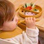 4pc Tiny Dining Ochre Silicone Baby Feeding Set Suction Plate Sippy Cup - Image 6