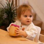 4pc Tiny Dining Red Dinosaur Bamboo Baby Feeding Set Kids Plate Bowl Spoon Cup - Image 7