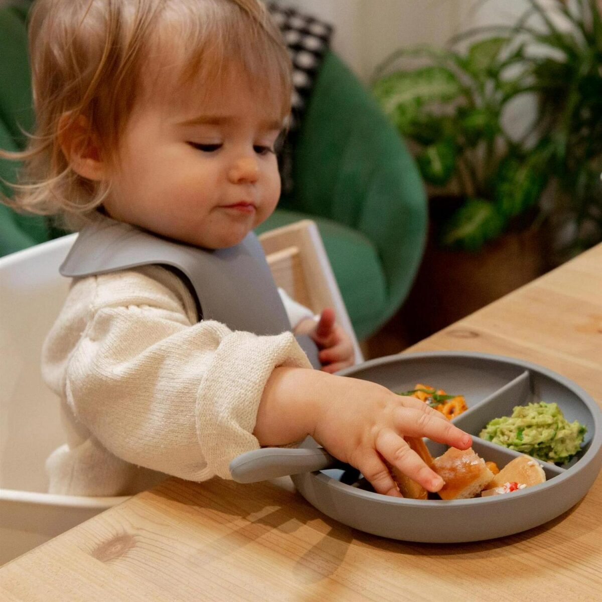 4pc Tiny Dining Tradewinds Silicone Baby Feeding Set Suction Plate Sippy Cup - Image 7