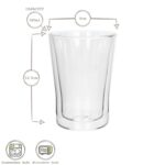 4x 360ml Double-Walled Glasses Set Thermal Insulated Glass Coffee Tea Cup Mug - Image 4
