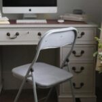 4x Black Fabric Padded Metal Folding Chairs Foldable Office Dining Chair - Image 7