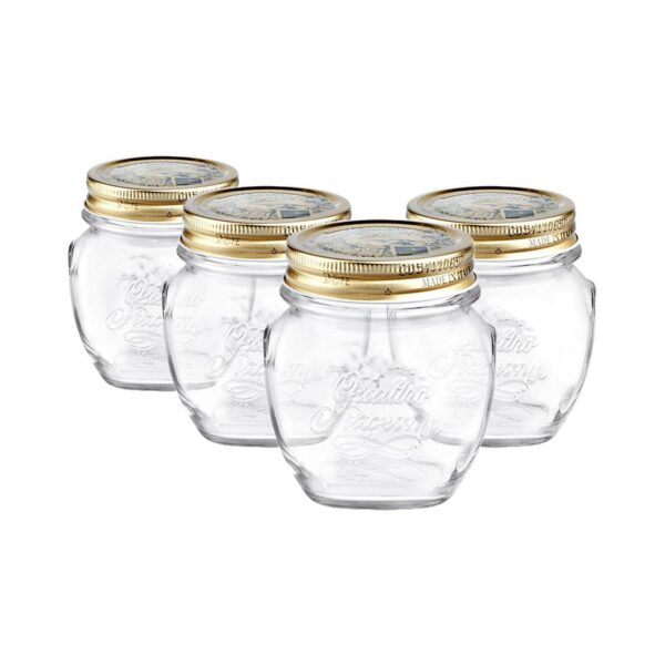 4x Bormioli Rocco Qu 18ebd00f4d7c6ea9dbcbfcb4b8a72793