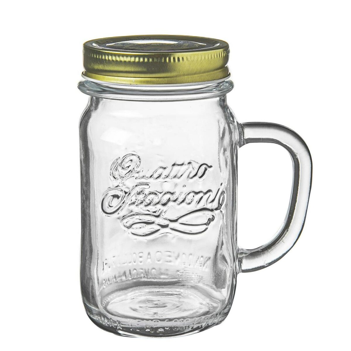 4x Bormioli Rocco Quattro Stagioni Glass Preserving Mason Jars Storage 475ml - Image 4