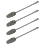 4x Bottle Brushes 33cm Grey Long Handle Kitchen Cleaning Pipe Tube Cleaner