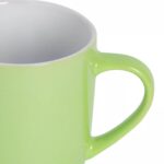 4x Coloured Coffee Mugs Ceramic Stoneware Tea Latte Cappuccino Cups 350ml Green - Image 4