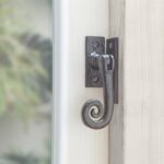 4x Curly Tail Window Fastener - Right Handed Cast Iron W46mm x H108mm Black - Image 6