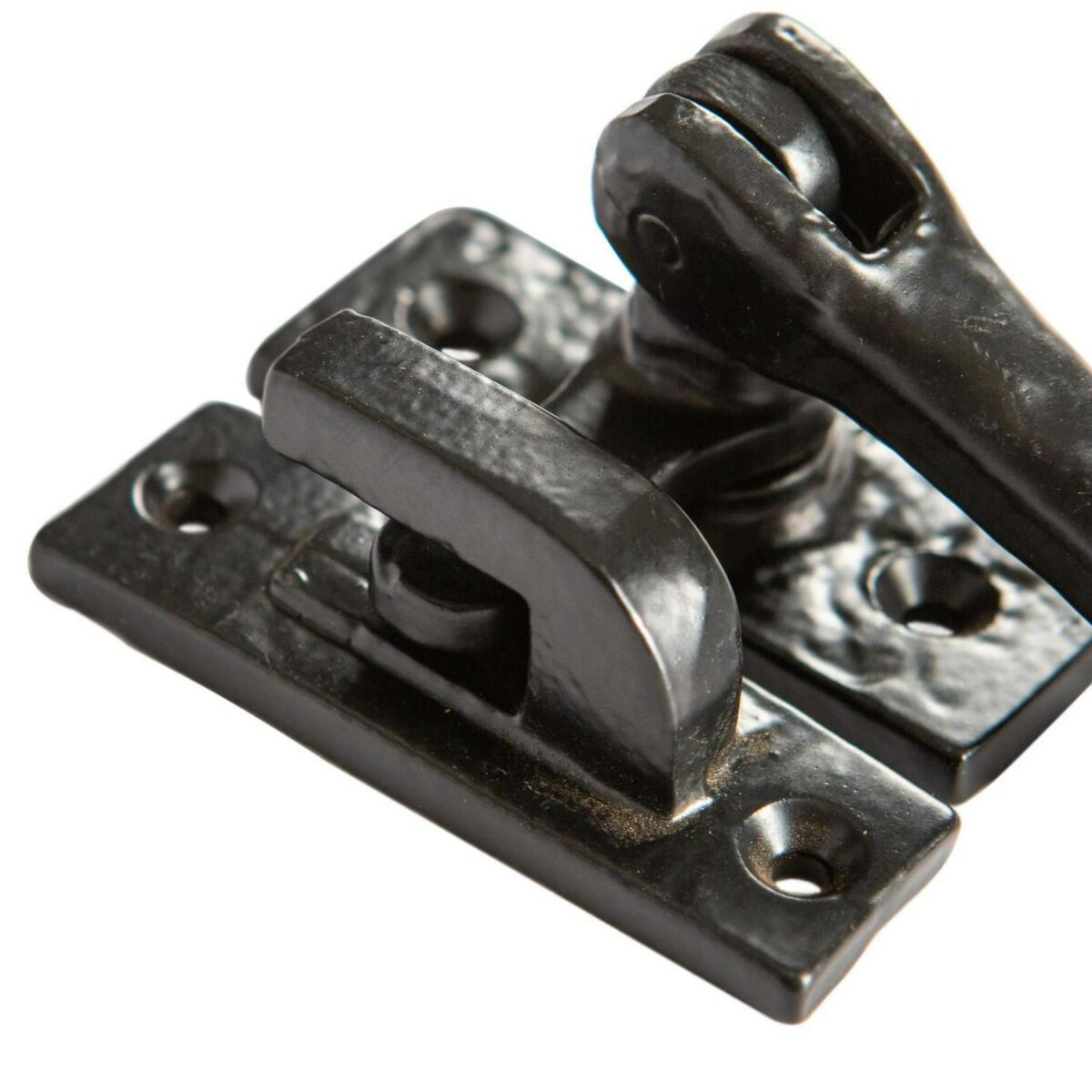 4x Curly Tail Window Fastener - Right Handed Cast Iron W46mm x H108mm Black - Image 2