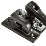 4x Curly Tail Window Fastener - Right Handed Cast Iron W46mm x H108mm Black - Image 2