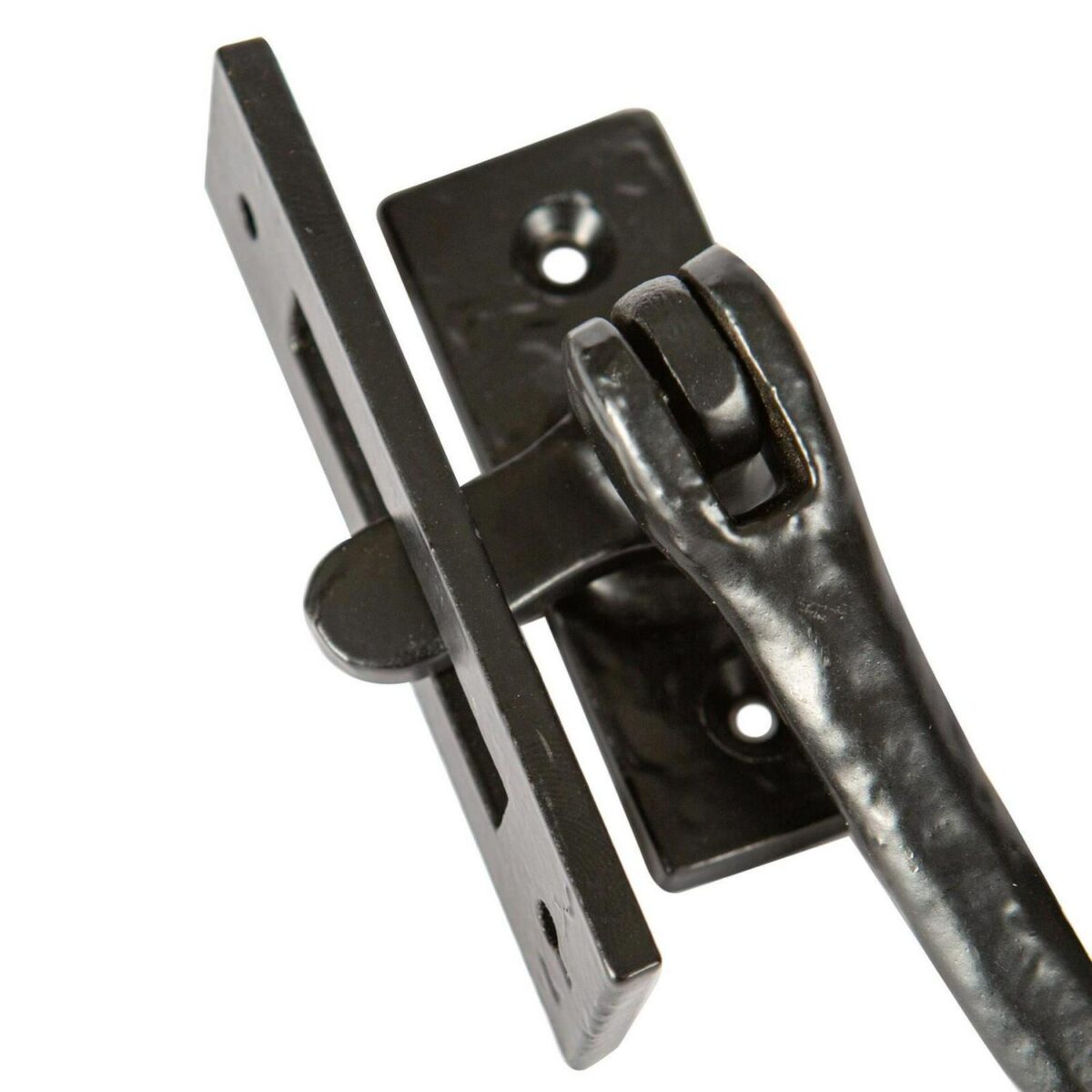 4x Curly Tail Window Fastener - Right Handed Cast Iron W46mm x H108mm Black - Image 4