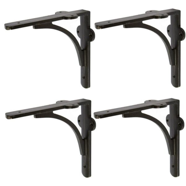 4x Curved Iron Shelf 3624e9d3f6da44fe370bd3691761d9a7
