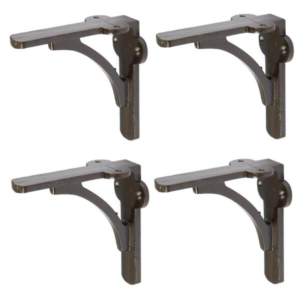 4x Curved Iron Shelf a904252c670fc5aeae335beb1741f84d