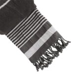 4x Deluxe 100% Cotton Turkish Beach Towels 160cm x 90cm Charcoal - Image 4