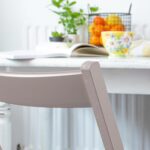 4x Dove Grey Wooden Folding Chairs Foldable Space Saving Slatted Office Seat - Image 6