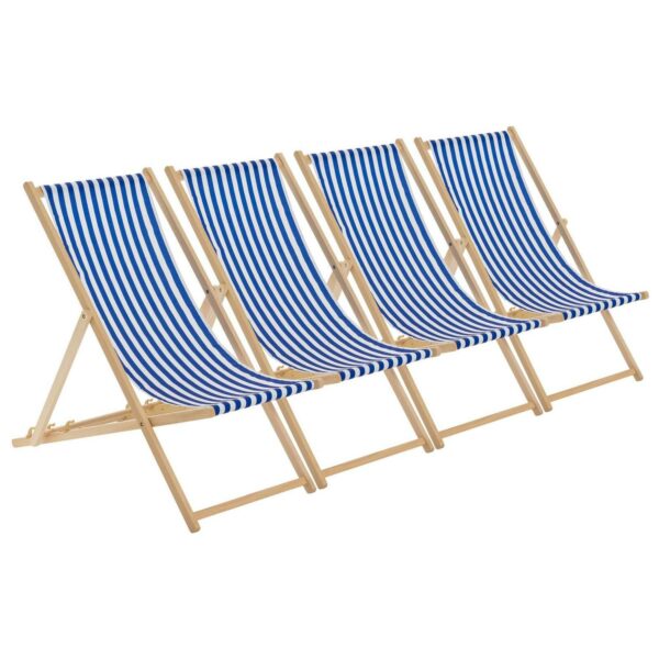 4x Folding Wooden De 0a13ebdd5ec5040e0dda5d5010d532ca