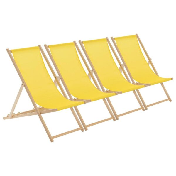 4x Folding Wooden De 20312dde94cea0c8e7f7b8b00a74585f