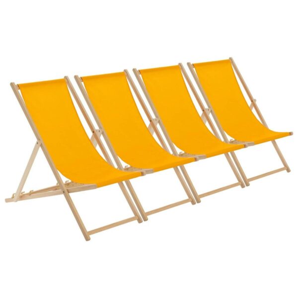 4x Folding Wooden De 7f8fed05e05665ddbf7ac939ab29fc0b