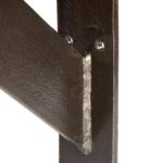 4x Gallows Style Scaffold Board Shelf Bracket Antique Wall Brackets D240mm Raw - Image 3