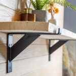 4x Gallows Style Scaffold Board Shelf Bracket Antique Wall Brackets D240mm Raw - Image 6