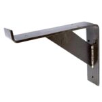 4x Gallows Style Scaffold Board Shelf Bracket Antique Wall Brackets D240mm Raw - Image 4