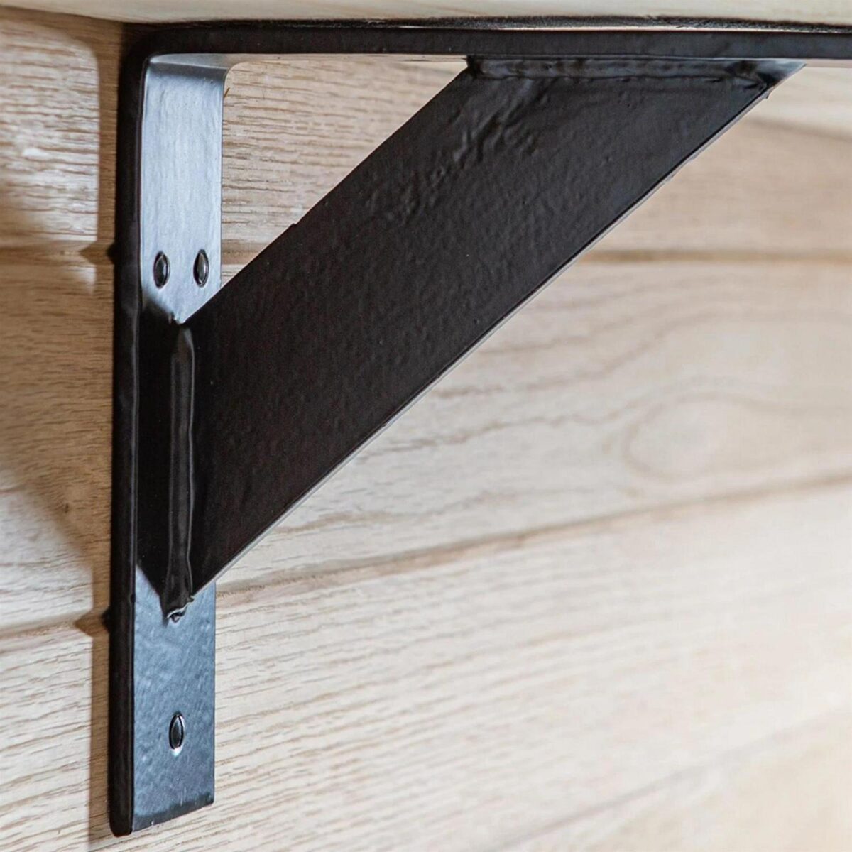 4x Gallows Style Scaffold Board Shelf Bracket Antique Wall Brackets D240mm Raw - Image 7