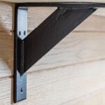4x Gallows Style Scaffold Board Shelf Bracket Antique Wall Brackets D240mm Raw - Image 7