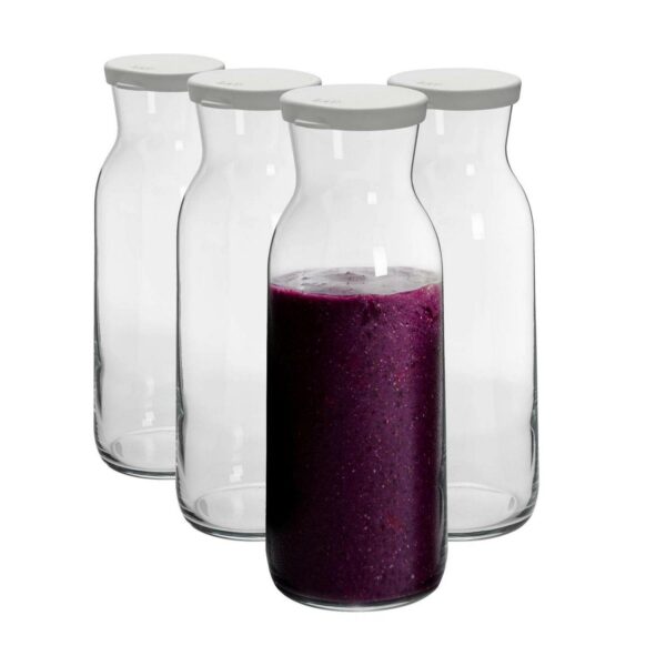 4x Glass Carafe Set 68817b781c0cf47daf9d699a4dcf0d51