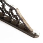 4x Honeycomb Iron Shelf Bracket Cast Antique Vintage Wall Brackets D205mm Raw - Image 2