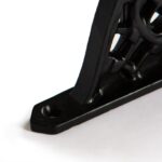 4x Honeycomb Iron Shelf Bracket Cast Antique Vintage Wall Brackets D100mm Black - Image 2
