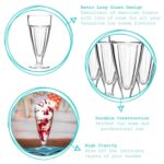 4x Ice Cream Sundae Glasses Knickerbocker Glory 350ml Clear - Image 2