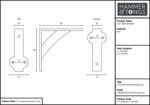 4x Iron Shelf Bracket Cast Iron Antique Vintage Wall Brackets D100mm Black - Image 5