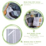 4x Light Grey 60cm x 40cm Cotton Tea Towels Absorbent Kitchen Dish Towels Cloths - Image 2